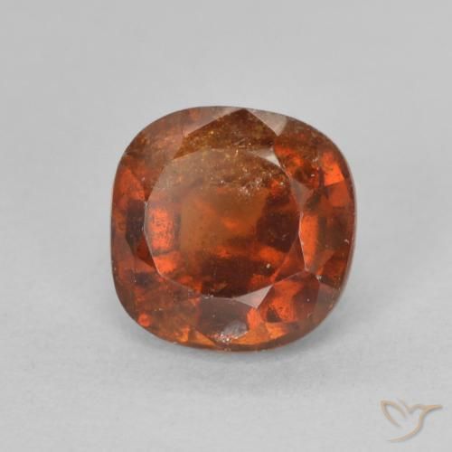 1.92ct Naturale Arancia Fuoco Granato hessonite, Cuscino, VS-SI