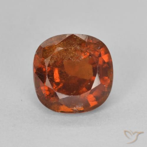 Granato hessonite Arancia Fuoco naturale da 1.92 ct, Cuscino, VS-SI