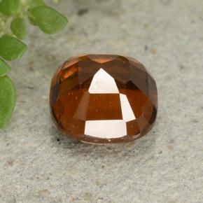 Granato essonite naturale arancione da 1,95 ct, taglio a cuscino, VVS-VS
