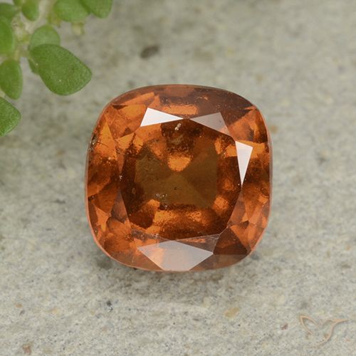 1.92ct Naturale Arancio medio-scuro Granato hessonite, Cuscino, VS