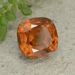 Granato hessonite Arancione scuro naturale da 1.88 ct, Cuscino, VS-SI