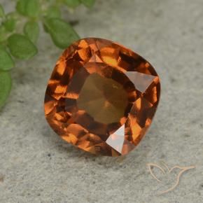 Granato hessonite Arancione scuro naturale da 1.84 ct, Cuscino, VVS-VS