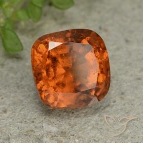 Granato hessonite Arancione scuro naturale da 1.78 ct, Cuscino, VS-SI