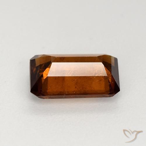 Granato hessonite Arancione scuro naturale da 1.92 ct, Ottagonale / Taglio smeraldo, VS