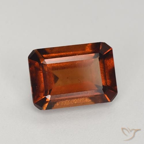Granato hessonite Arancione scuro naturale da 2.56 ct, Ottagonale / Taglio smeraldo, VS