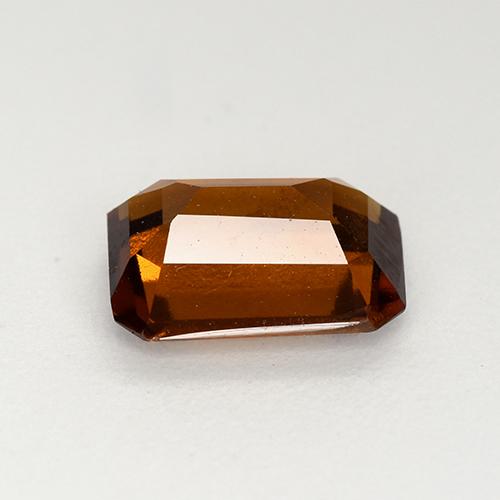 Granato essonite naturale arancione da 2,23 ct, taglio smeraldo, VVS-VS