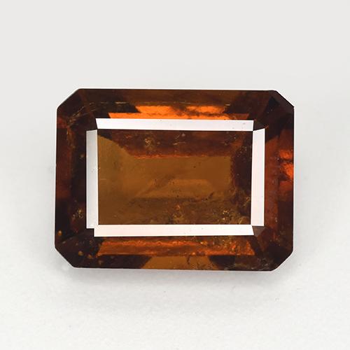 Granato hessonite Arancione scuro naturale da 4.33 ct, Taglio smeraldo, VS-SI