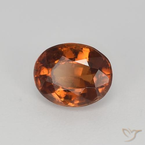 Granato hessonite Arancione rossastra naturale da 1.52 ct, Ovale, VS