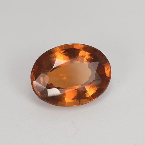 Granato essonite naturale arancione da 1,27 ct, taglio ovale, VS