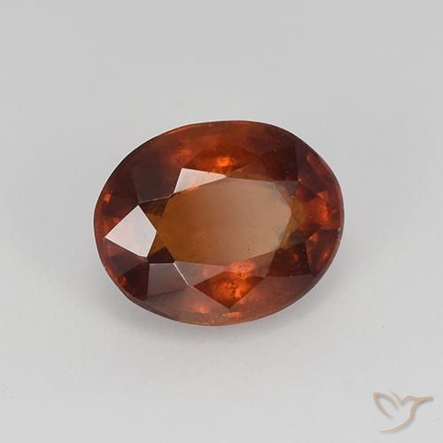 Granato hessonite Marrone caldo naturale da 1.56 ct, Ovale, VS