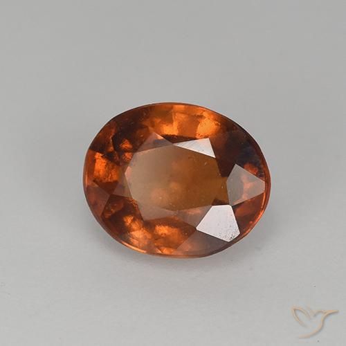 Granato hessonite Marrone Cannella Intenso naturale da 1.37 ct, Ovale, VS