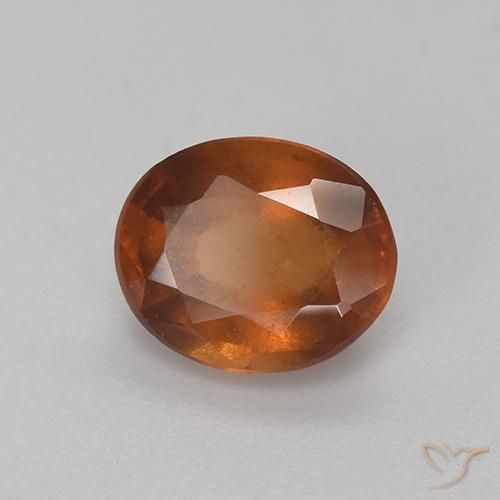Granato hessonite Arancione scuro naturale da 1.91 ct, Ovale, VS-SI