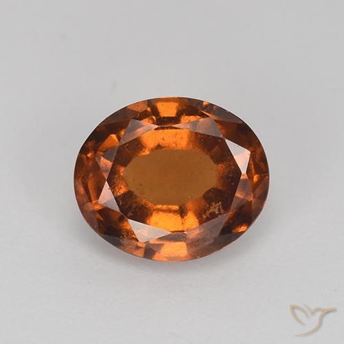 1.86ct Naturale Marrone aranciato Granato hessonite, Ovale, VS-SI
