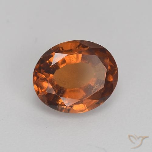 Granato hessonite Marrone aranciato naturale da 1.86 ct, Ovale, VS-SI