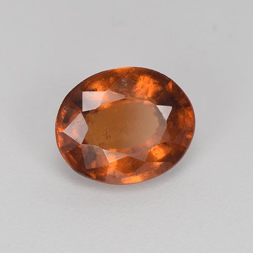 Granato essonite naturale marrone da 2,26 ct, taglio ovale, VS-SI