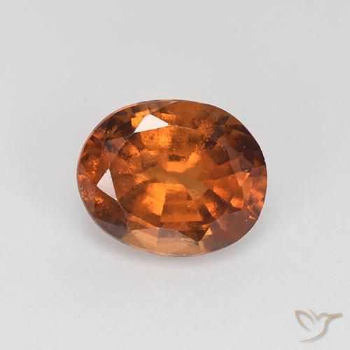 1.86ct Naturale Marrone medio Granato hessonite, Ovale, VS-SI