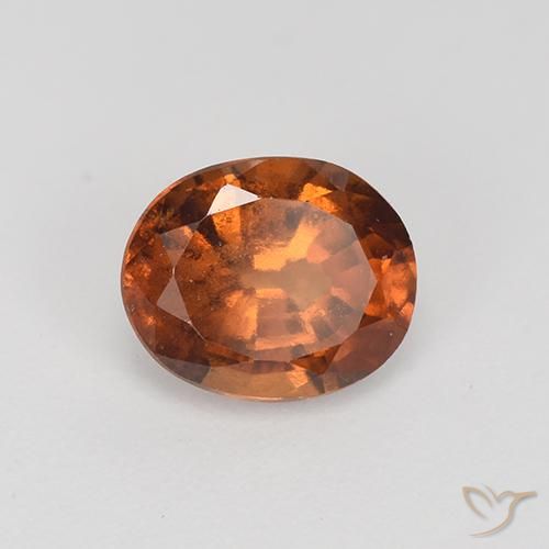 Granato hessonite Marrone medio naturale da 1.86 ct, Ovale, VS-SI