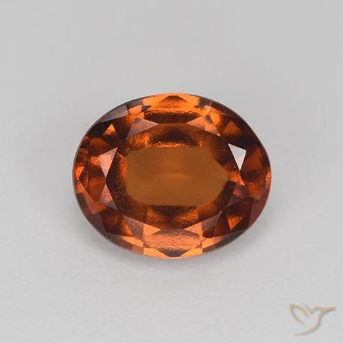 2.12ct Naturale Marrone caldo Granato hessonite, Ovale, VS
