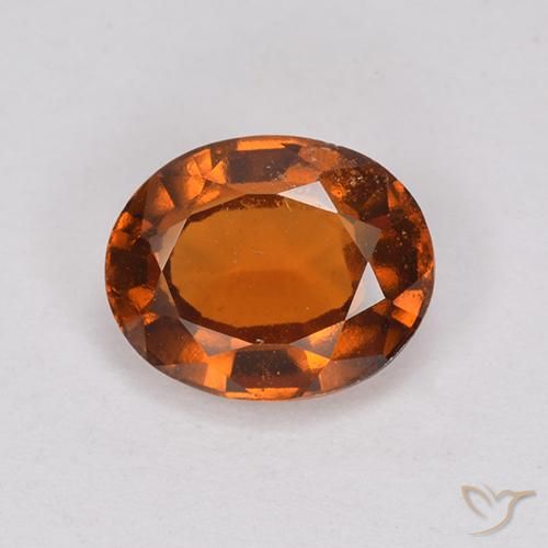 1.94ct Naturale Arancione scuro Granato hessonite, Ovale, VS-SI
