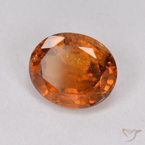 Granato hessonite Arancio medio-scuro naturale da 1.98 ct, Ovale, VS-SI