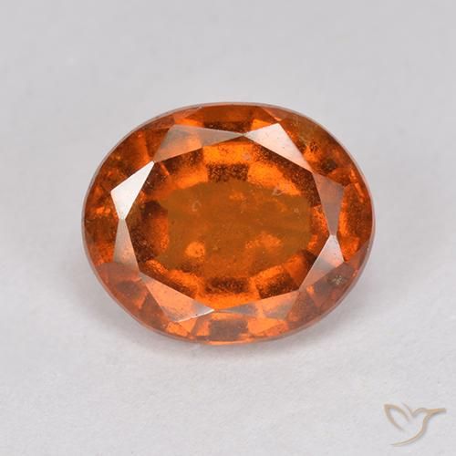 2.64ct Naturale Arancione Ambra Granato hessonite, Ovale, VS-SI