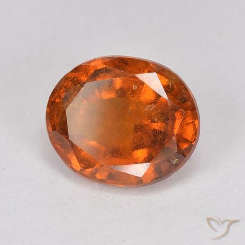 Granato hessonite Arancione Ambra naturale da 2.64 ct, Ovale, VS-SI