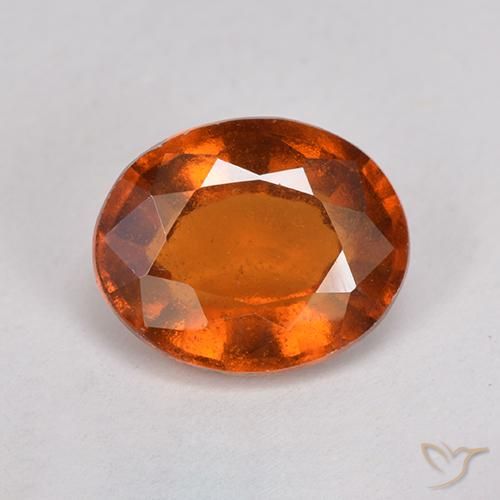 2.72ct Naturale Arancione rossastra Granato hessonite, Ovale, VS-SI