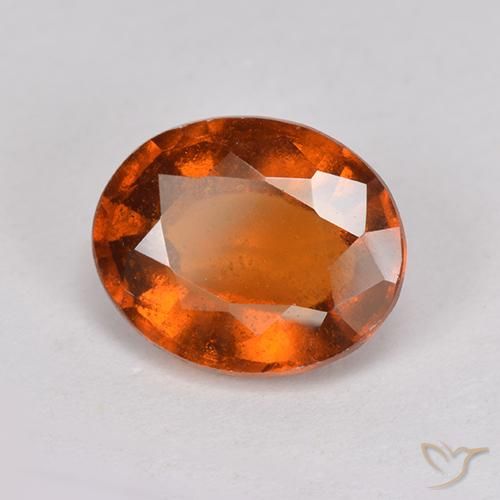 Granato hessonite Arancione rossastra naturale da 2.72 ct, Ovale, VS-SI