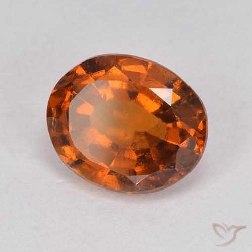 Granato hessonite Arancione Ambra naturale da 2.56 ct, Ovale, VS-SI
