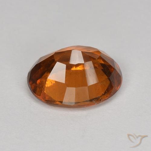 Granato hessonite Arancia Fuoco naturale da 1.76 ct, Ovale, VS