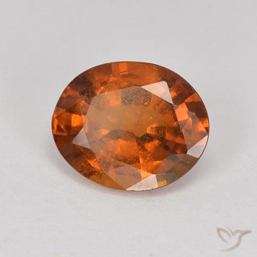 Granato hessonite Arancione scuro naturale da 1.80 ct, Ovale, VS-SI