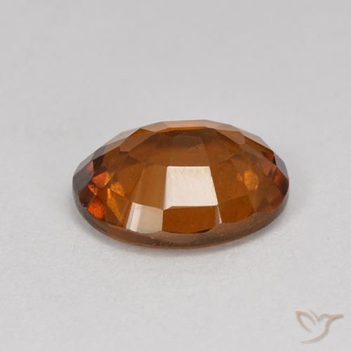Granato hessonite Arancione rossastra naturale da 1.88 ct, Ovale, VS