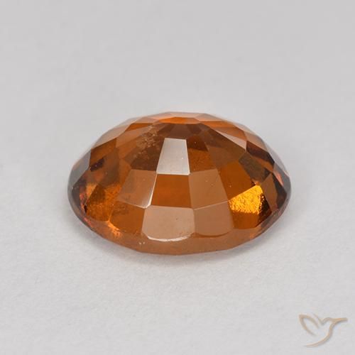 Granato hessonite Arancione scuro naturale da 1.87 ct, Ovale, VS
