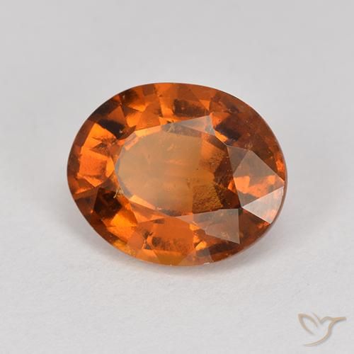 Granato hessonite Arancione scuro naturale da 2.23 ct, Ovale, VS-SI