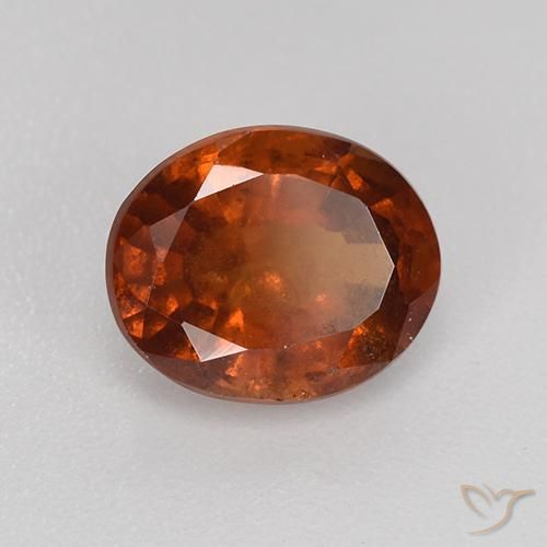 Granato hessonite Arancia Fuoco naturale da 1.87 ct, Ovale, VS-SI
