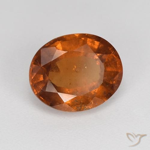 Granato hessonite Arancione rossastra naturale da 2.01 ct, Ovale, VS-SI