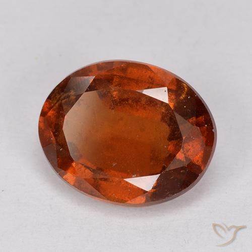 Granato hessonite Arancia Fuoco naturale da 2.55 ct, Ovale, VS-SI