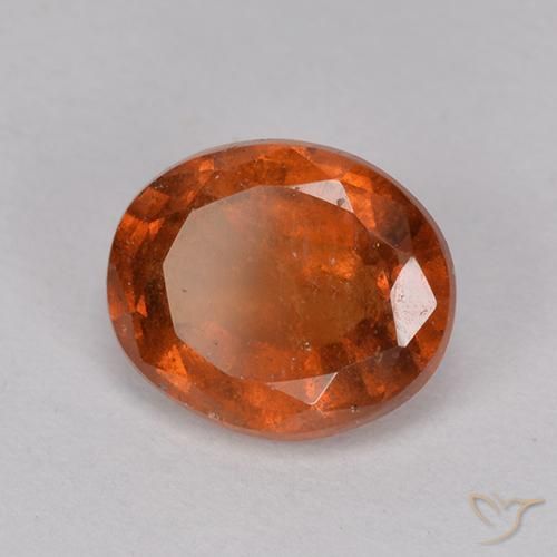 Granato hessonite Arancione Ambra naturale da 2.17 ct, Ovale, VS-SI