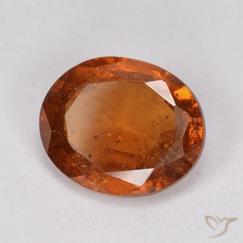 Granato hessonite Arancio medio-scuro naturale da 2.15 ct, Ovale, VS-SI