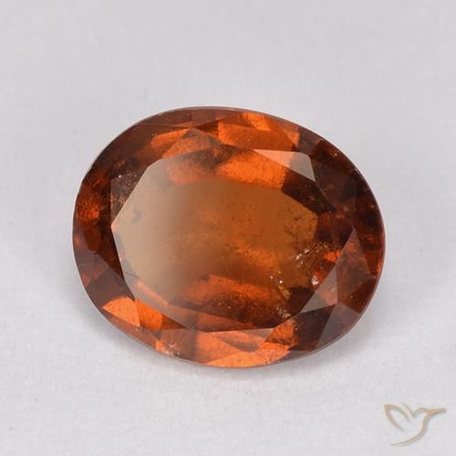 Granato hessonite Arancione rossastra naturale da 2.32 ct, Ovale, VS-SI