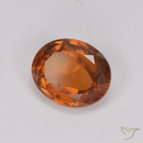 Granato hessonite Arancione scuro naturale da 2.00 ct, Ovale, VS-SI