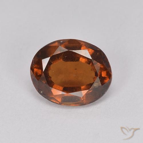 2.14ct Naturale Arancio medio-scuro Granato hessonite, Ovale, VS