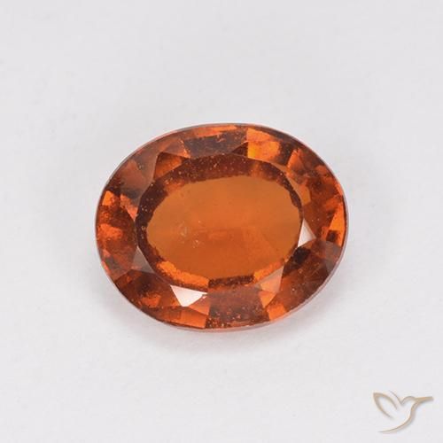 2.28ct Naturale Arancio Medio Granato hessonite, Ovale, VS