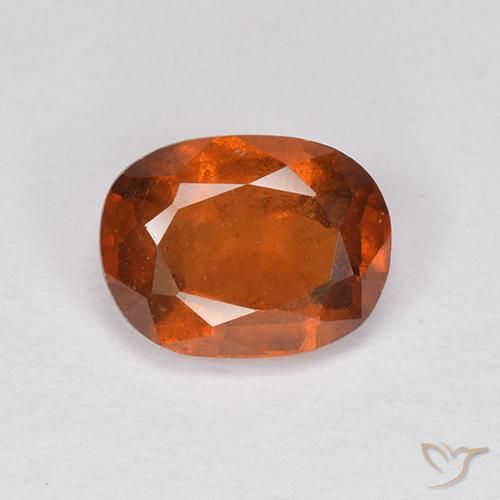 1.97ct Naturale Arancione scuro Granato hessonite, Ovale, VS-SI