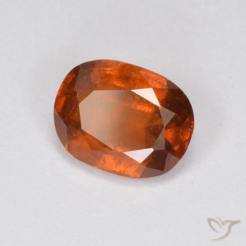 Granato hessonite Arancione scuro naturale da 1.97 ct, Ovale, VS-SI