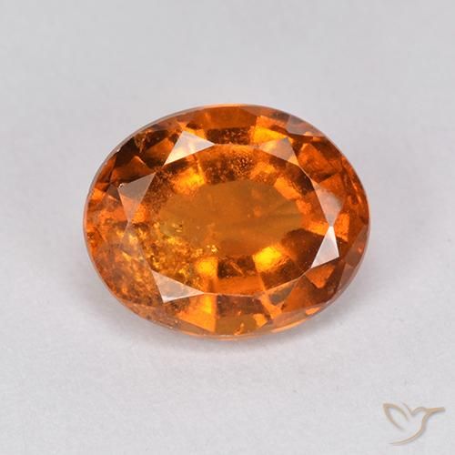 2.40ct Naturale Arancio medio-scuro Granato hessonite, Ovale, VS-SI