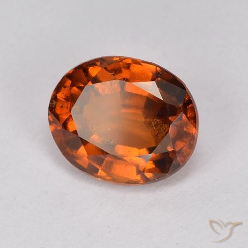 Granato hessonite Arancione scuro naturale da 2.08 ct, Ovale, VS