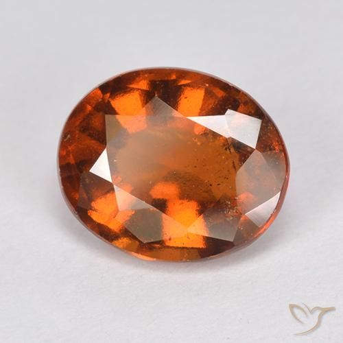 Granato hessonite Arancione scuro naturale da 2.74 ct, Ovale, VS-SI