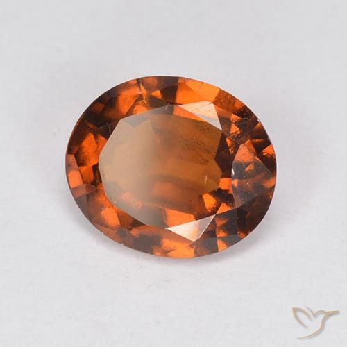 Granato hessonite Arancione rossastra naturale da 1.90 ct, Ovale, VS