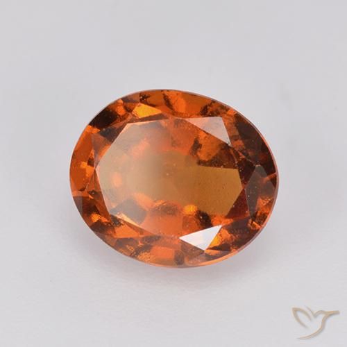 Granato hessonite Arancione scuro naturale da 2.13 ct, Ovale, VS-SI